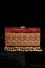 This Boho-chic clutch