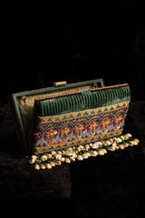 This Boho-chic clutch