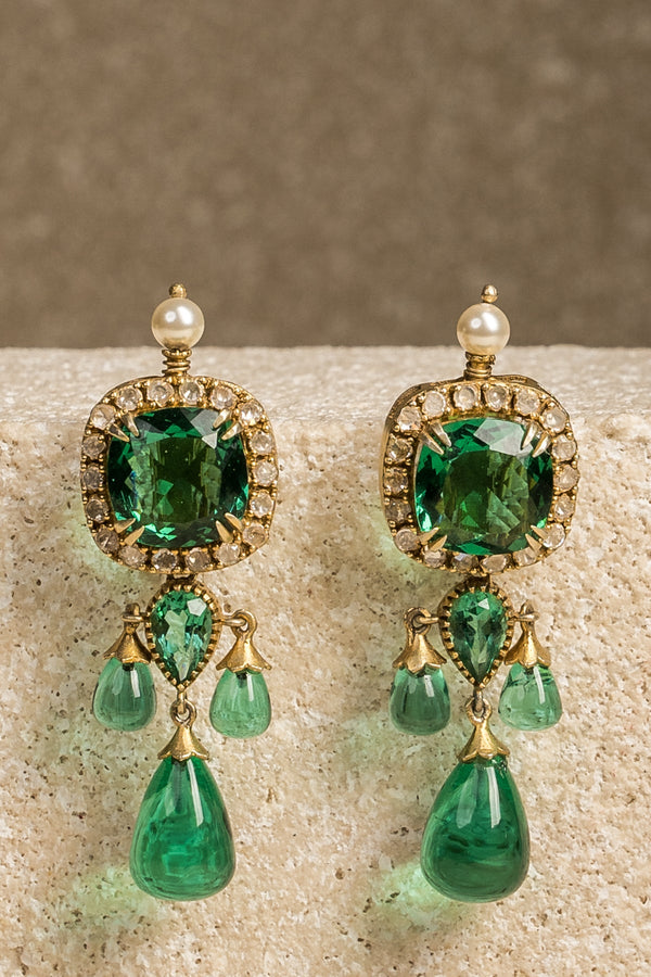 Statement Earrings With Drops