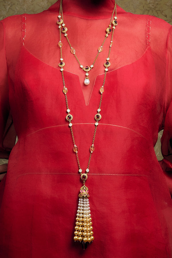 Cabochon Lariat