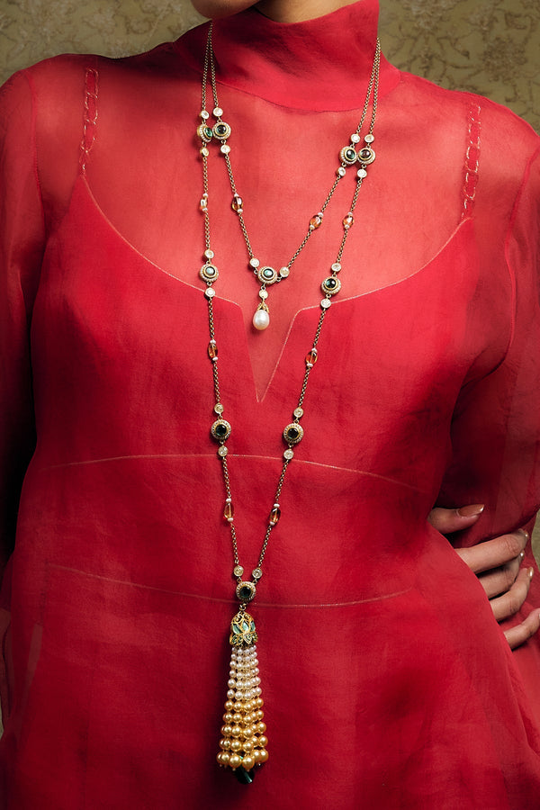 Cabochon Lariat