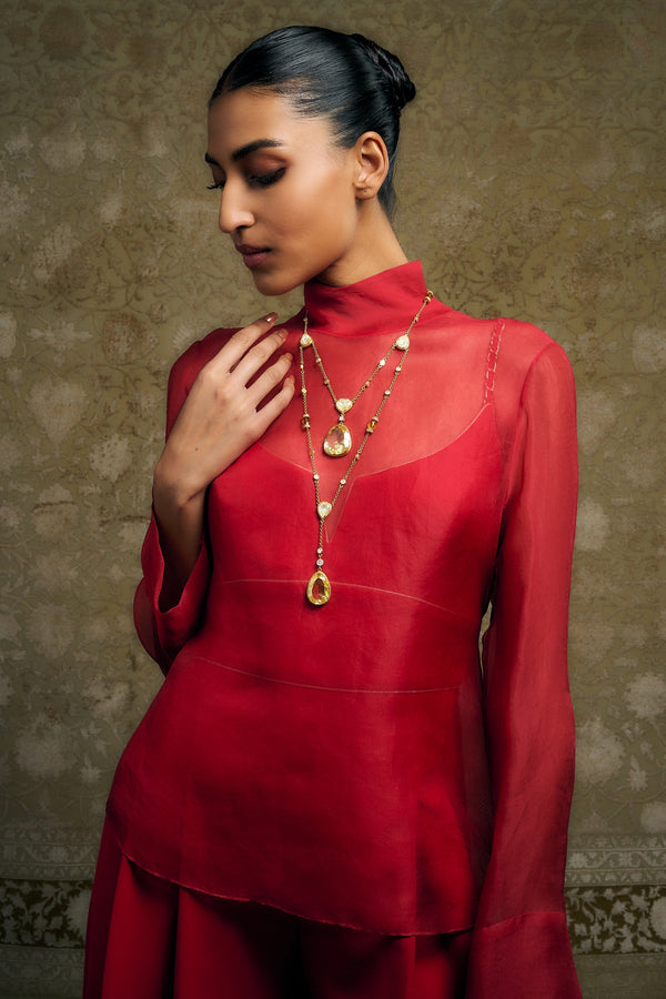 Crystal Layerd Necklace