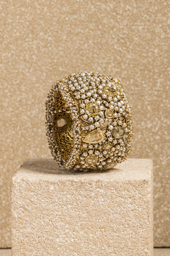 Pearl and crystal Cuff