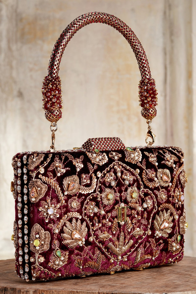 Embroidered Clutch