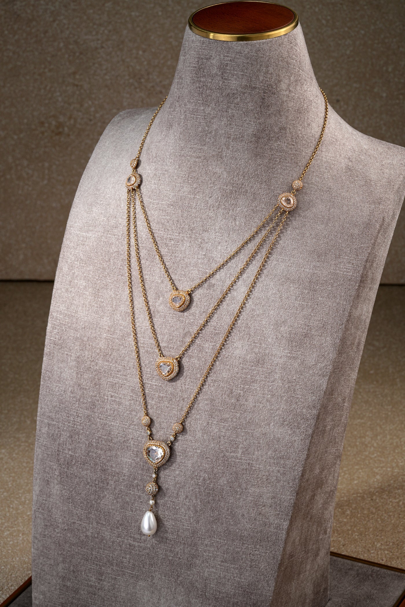 Multi layered necklace