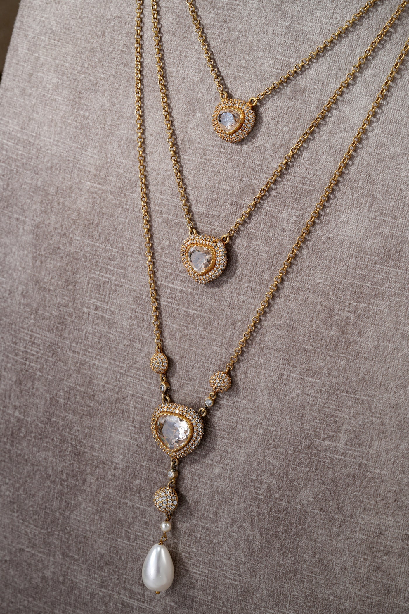 Multi layered necklace