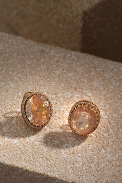 Round Crystal Studs