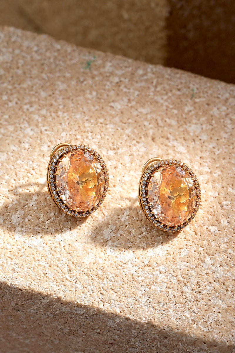 Round Crystal Studs