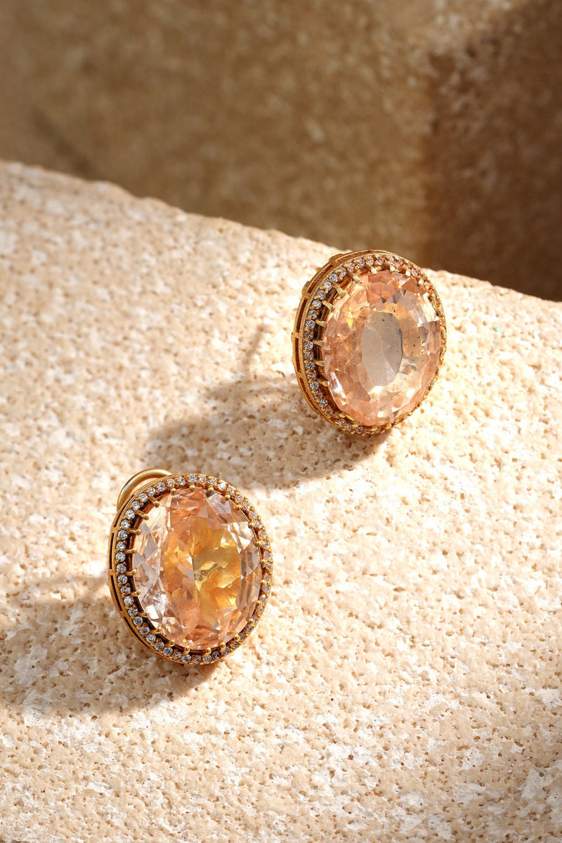 Round Crystal Studs