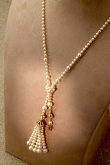 Pearl Lariat Necklace