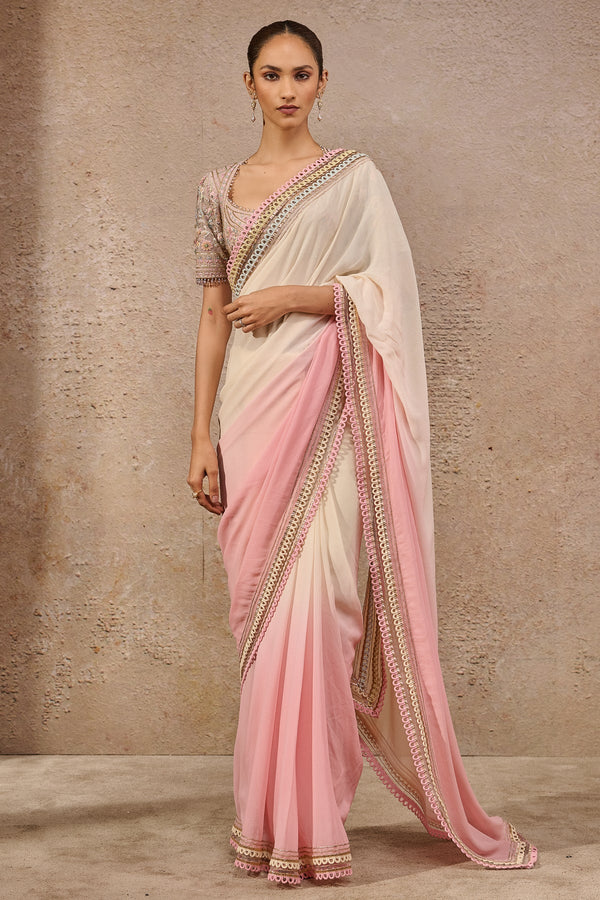 Classic Ombre Lace Saree