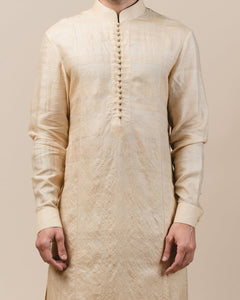 Classic Gold Silk Kurta