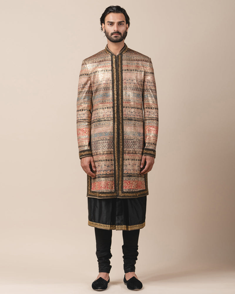 Printed Sherwani