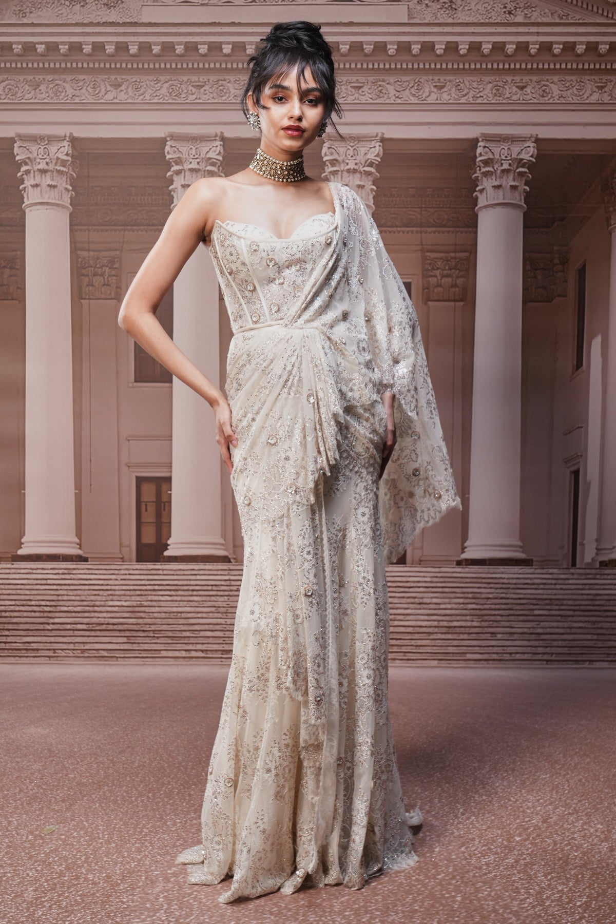 Ever Bloom Crystal Concept Saree