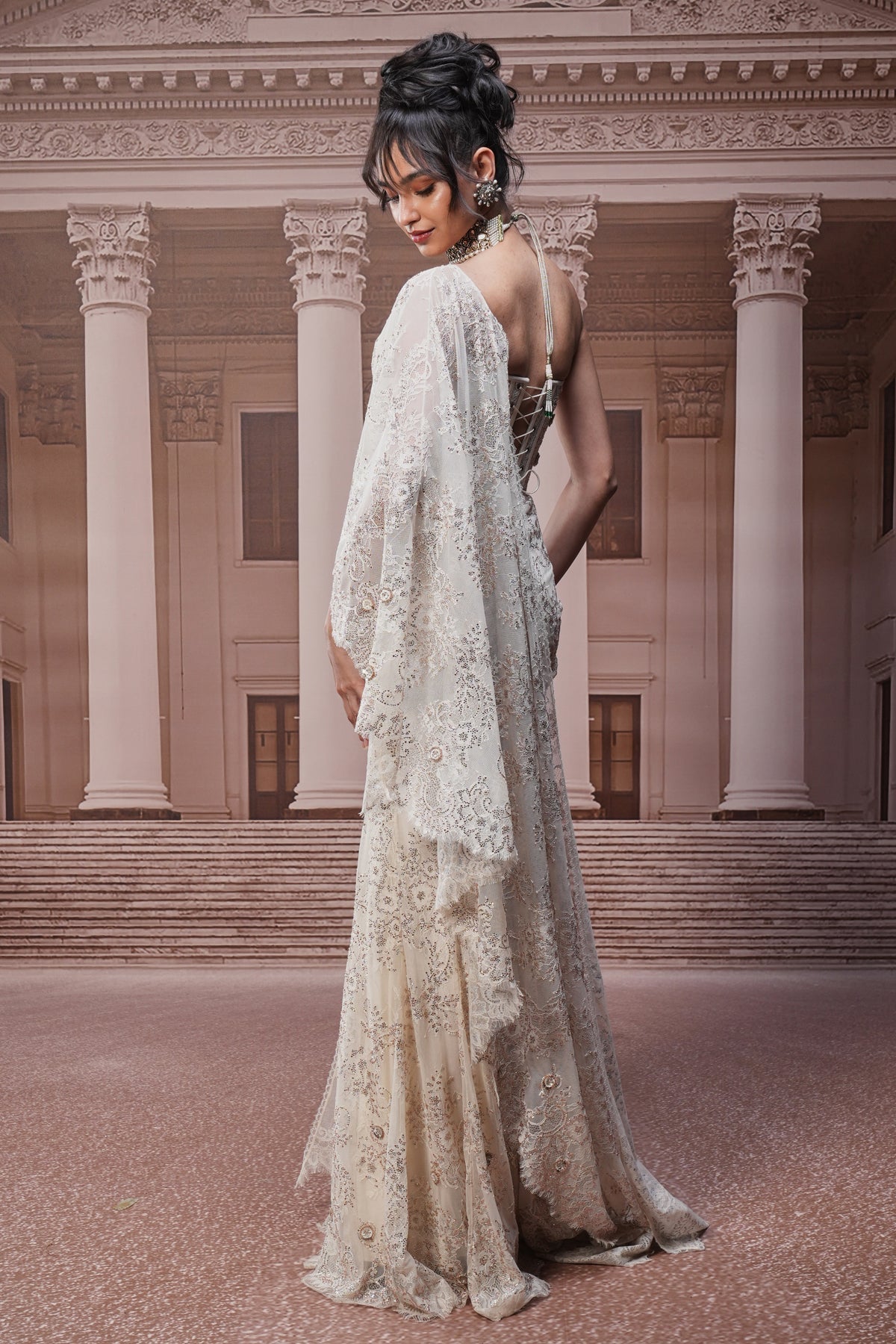 Ever Bloom Crystal Concept Saree