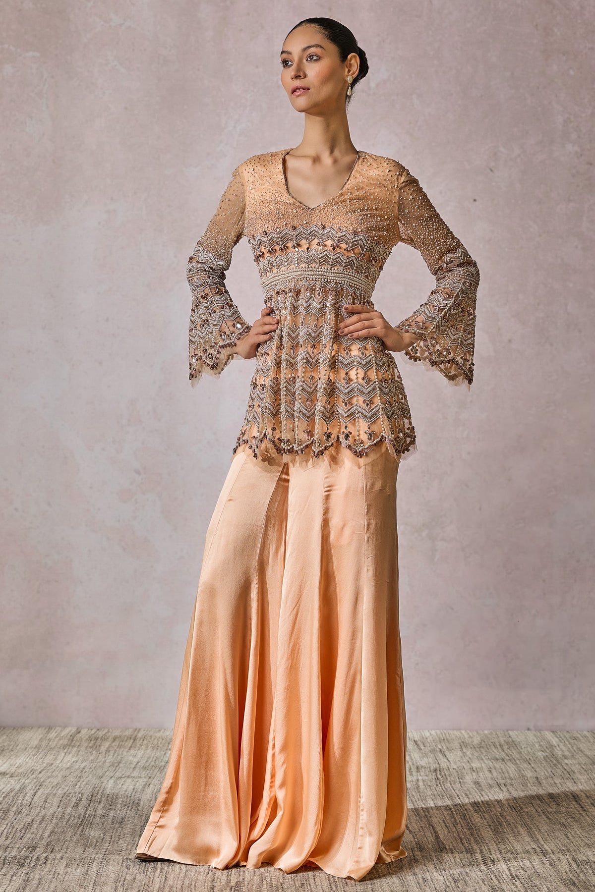 Kurta Scarf Sharara