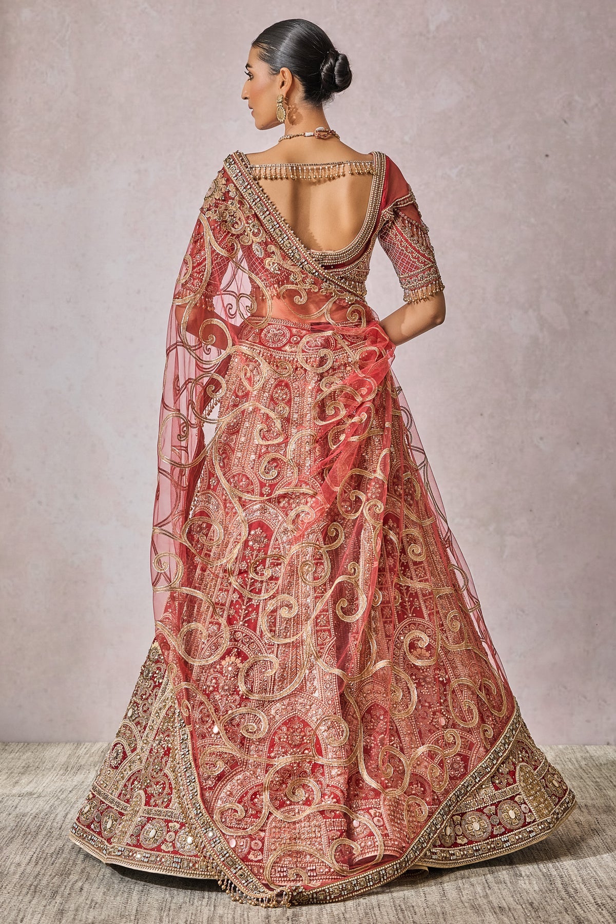 Blouse Lehenga Veil Wings