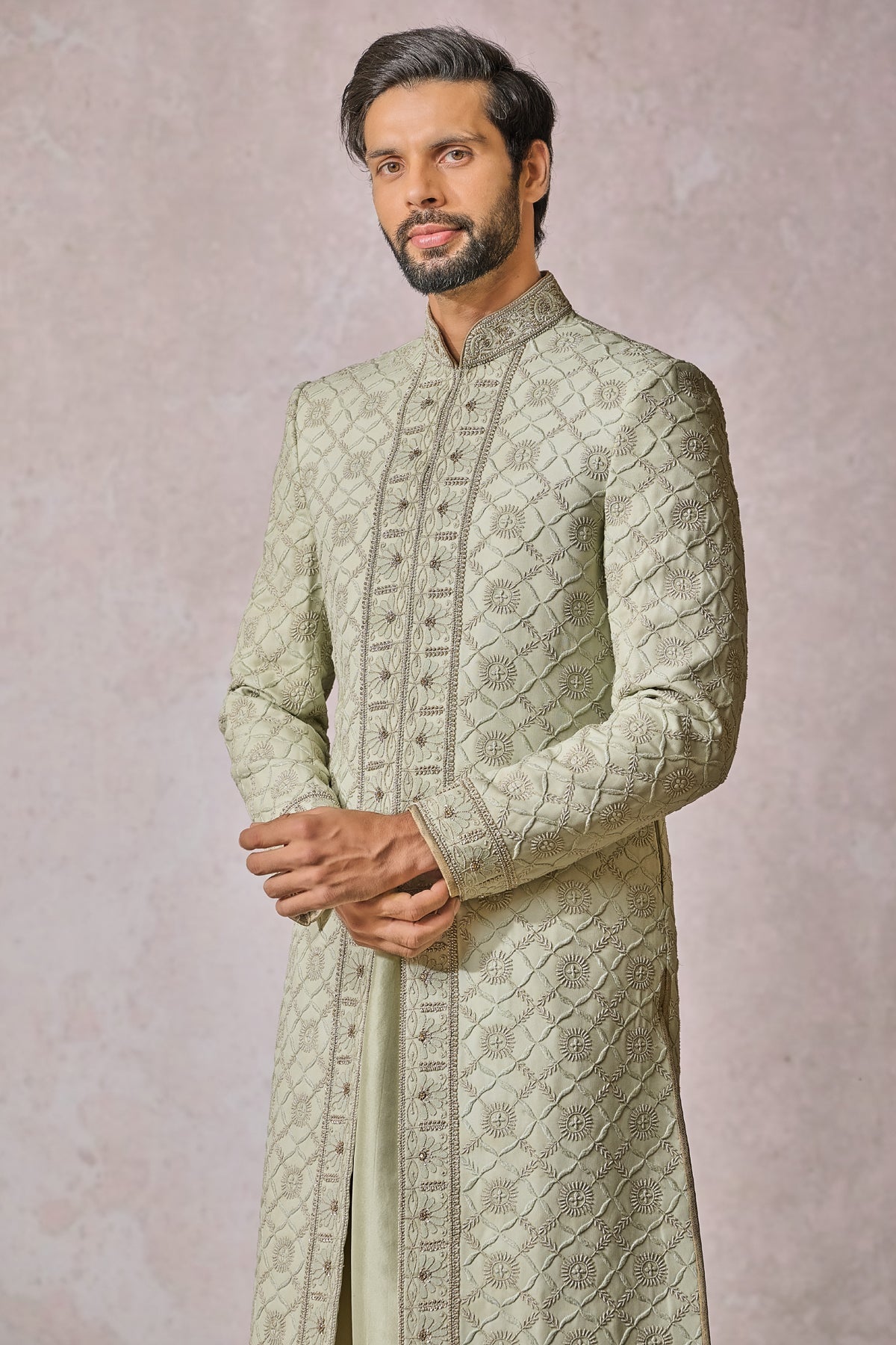 SOL Sherwani Kurta Churidar - Only Sherwani