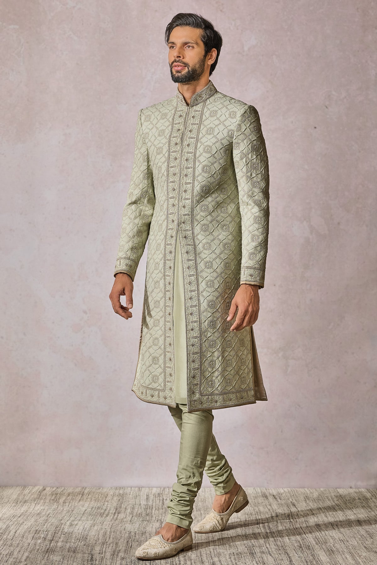SOL Sherwani Kurta Churidar - Only Sherwani