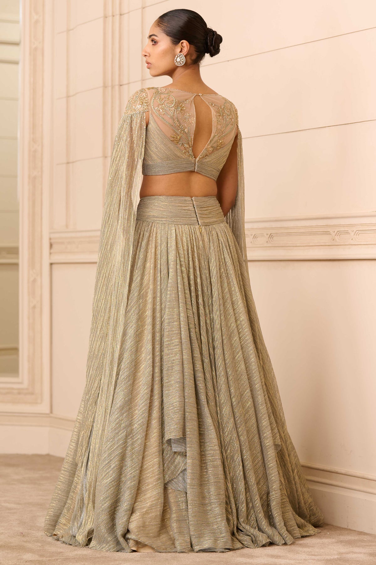 Draped Skirt And Blouse