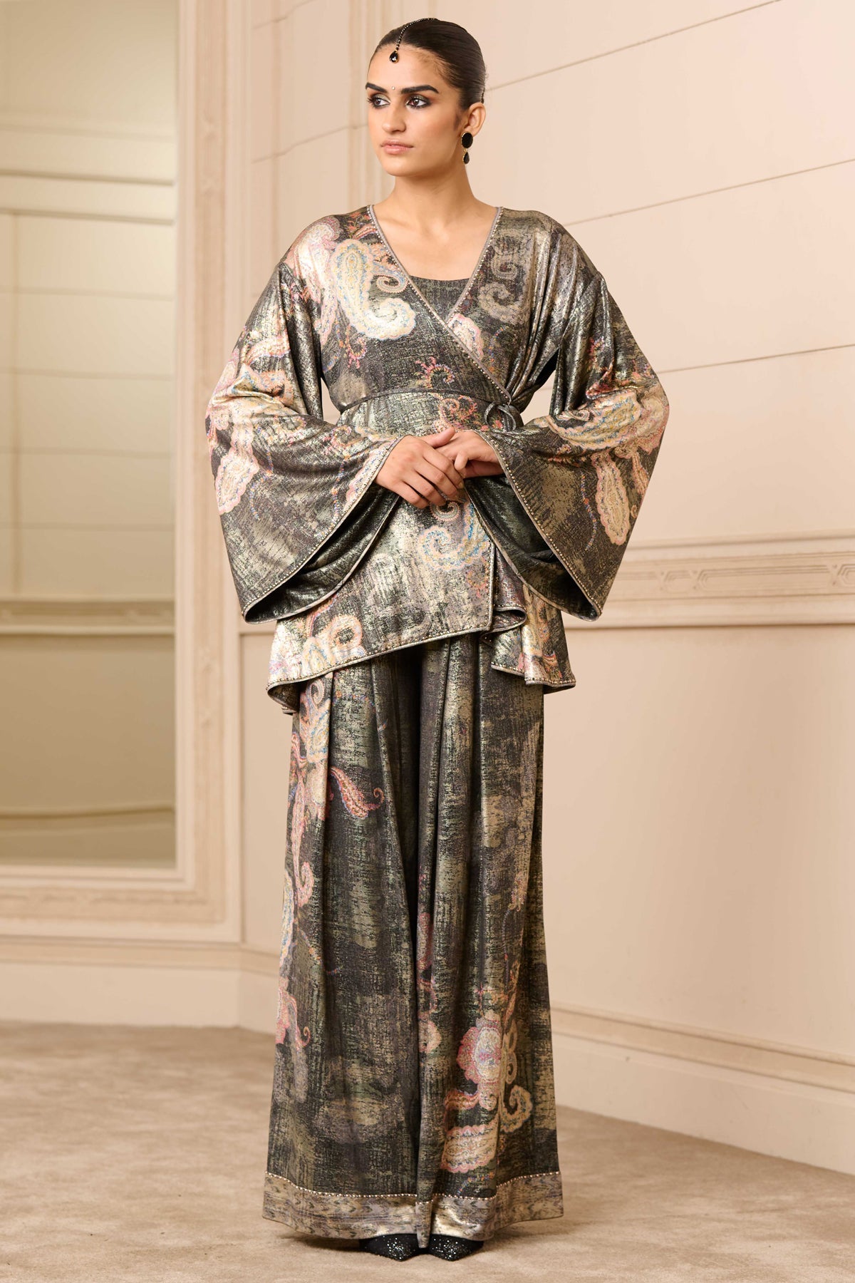Bustier, Cape, And Trousers