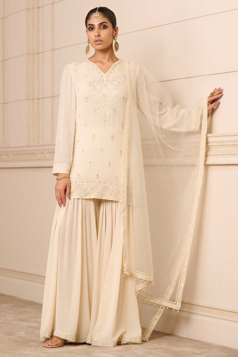 Kurti, Sharara, And Dupatta