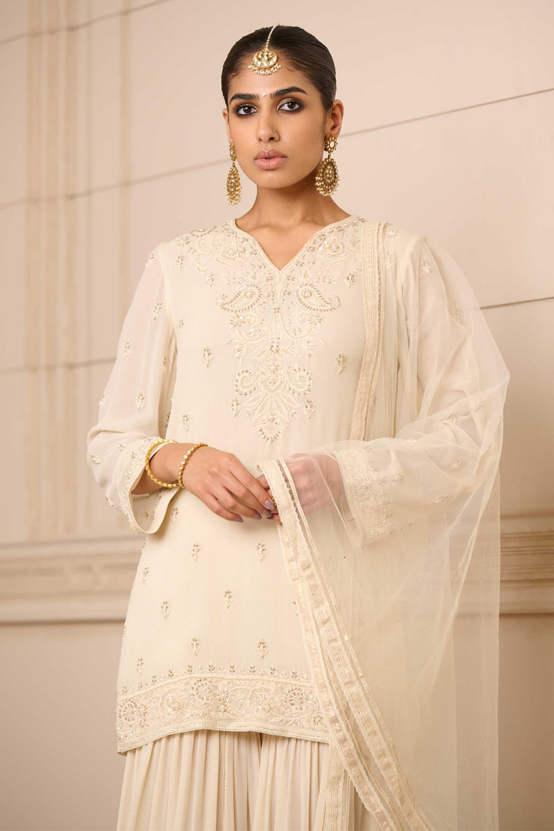 Kurti, Sharara, And Dupatta