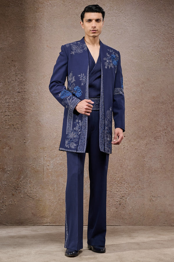 Embroidered Dual-Panel Sherwani Set