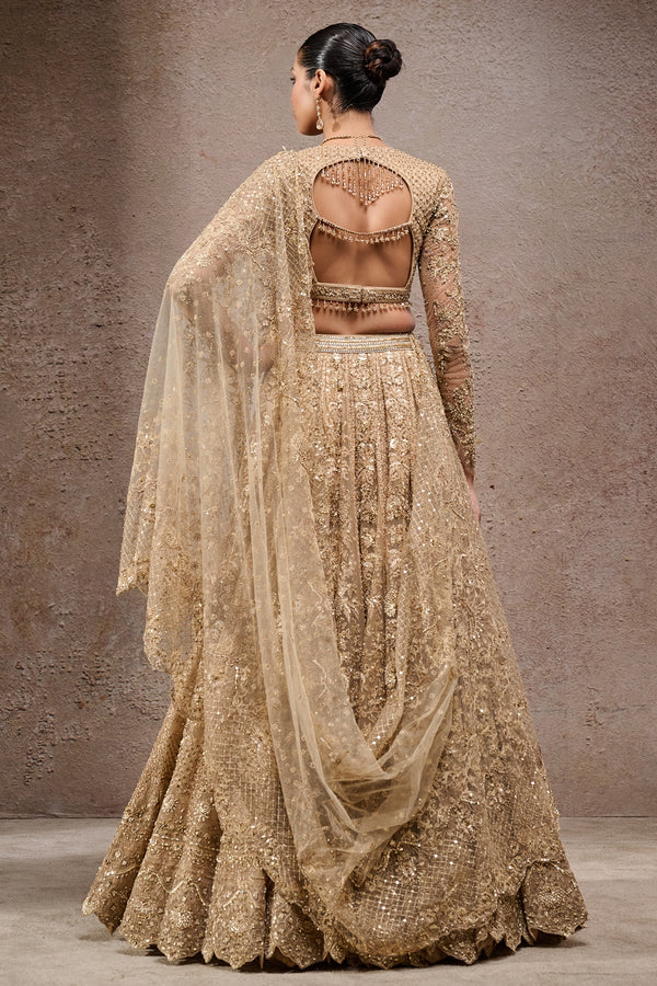 Mughal Embroidered Lehenga with Dupatta