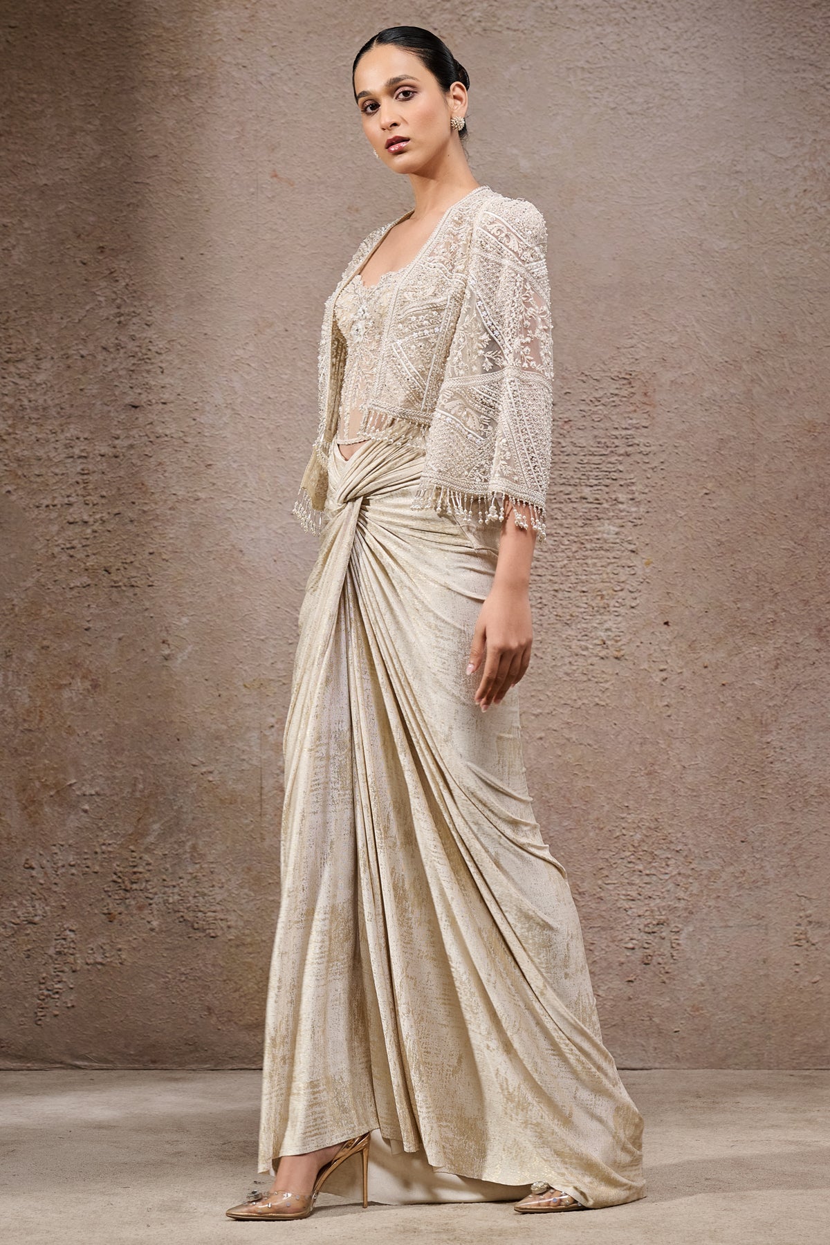 Draped Skirt & Corset Cape