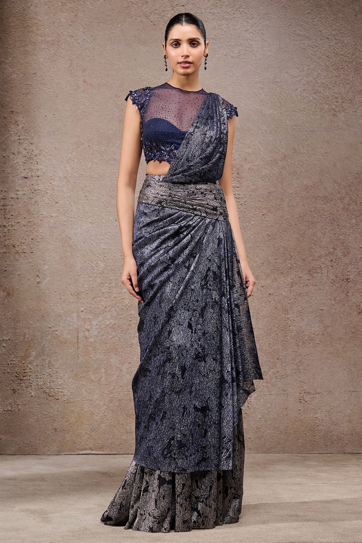 Concept Saree With Embroidered Blouse