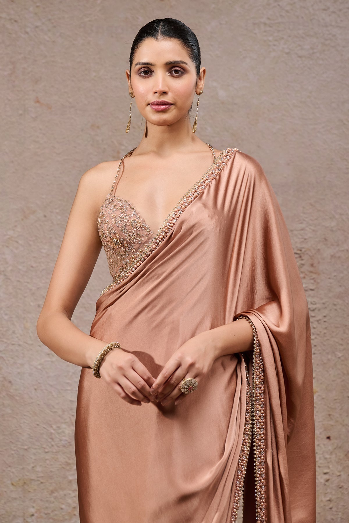 Classic Pearl Detail Saree
