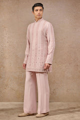 Striped Mirror Work Short Kurta