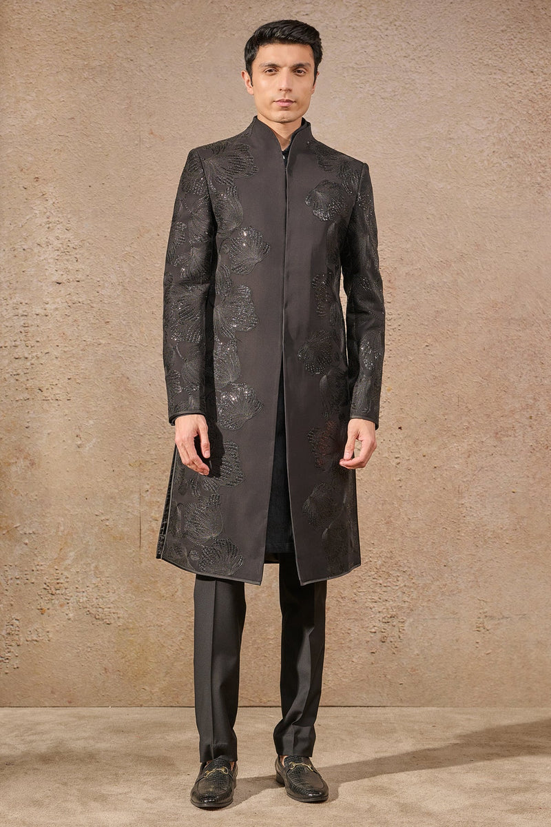 Classic Cocktail Tonal Sherwani