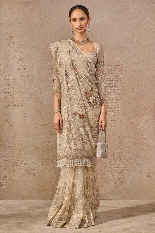 Resham Embroidered Saree