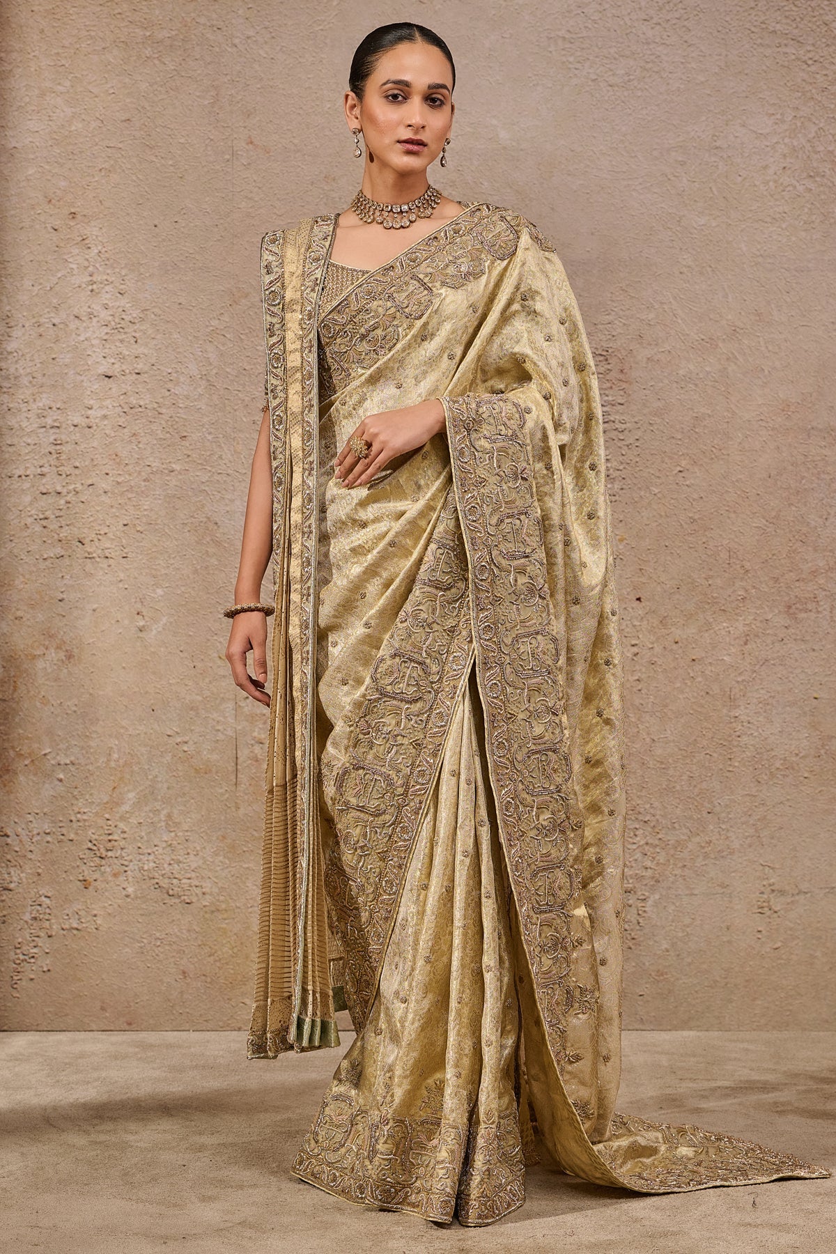Timeless Kanjivaram Zardozi Saree