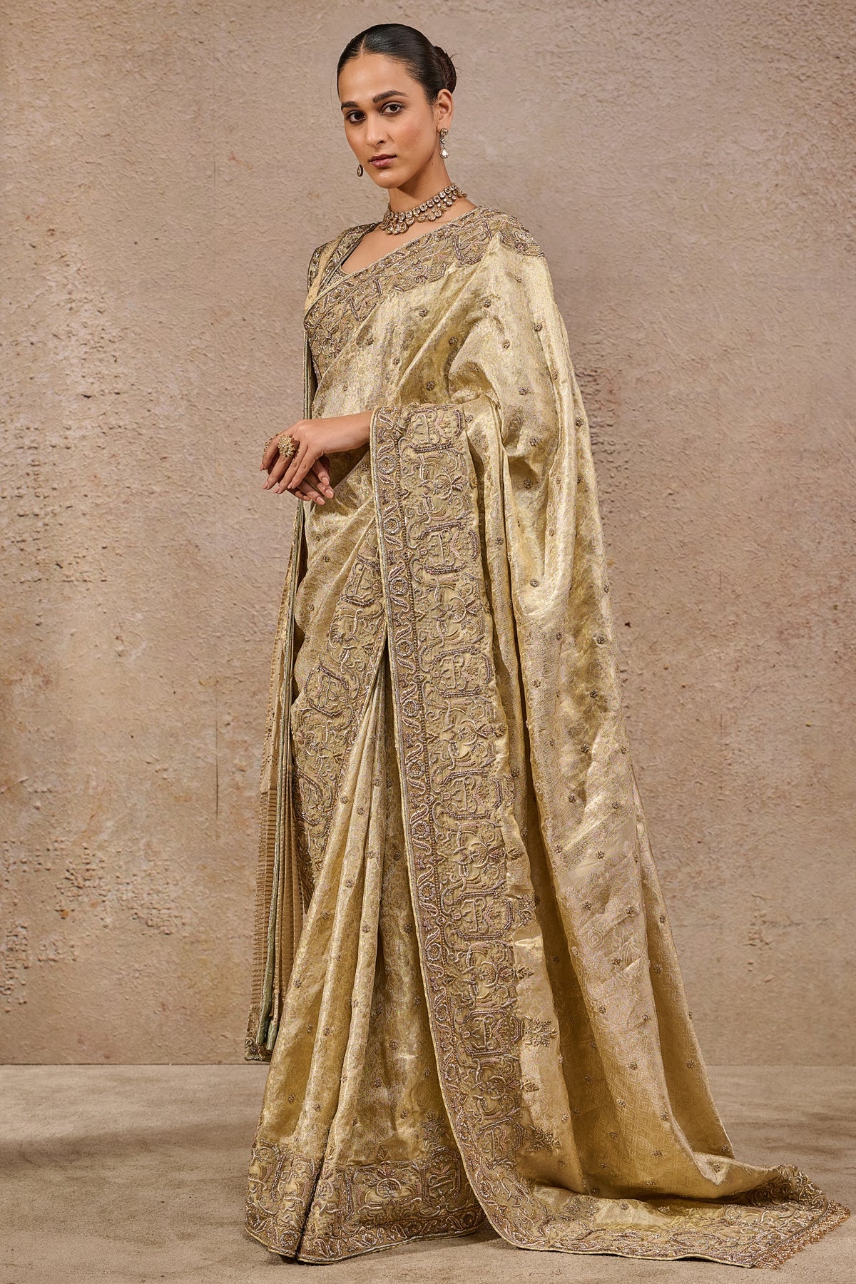 Timeless Kanjivaram Zardozi Saree - Only Saree