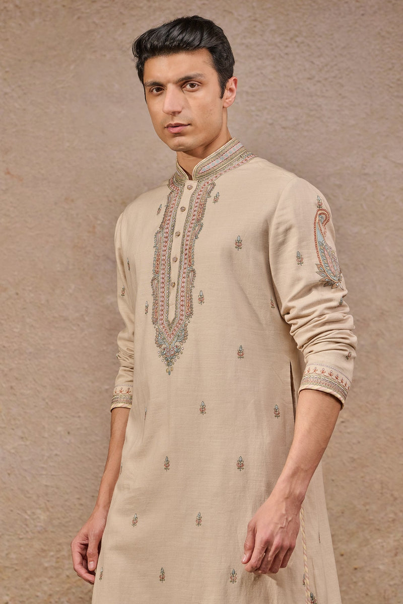 Classic Buta Motif Embroidered Kurta