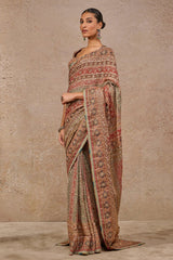 Kashida Hand-Embroidered Saree