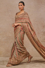 Kashida Hand-Embroidered Saree