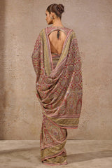 Navratna bejewelled saree
