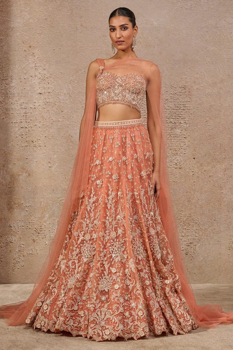 Resham Embroidered Floral Lehenga