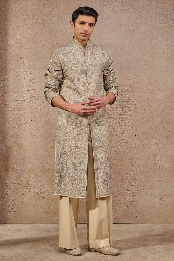 Front Open Printed Kurta