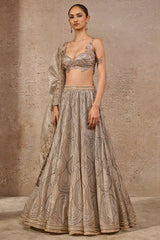 sequin-embroidered lehenga