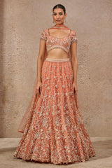 Resham Embroidered Floral Lehenga