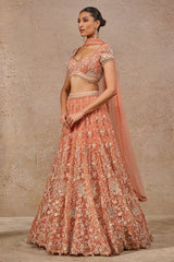 Resham Embroidered Floral Lehenga