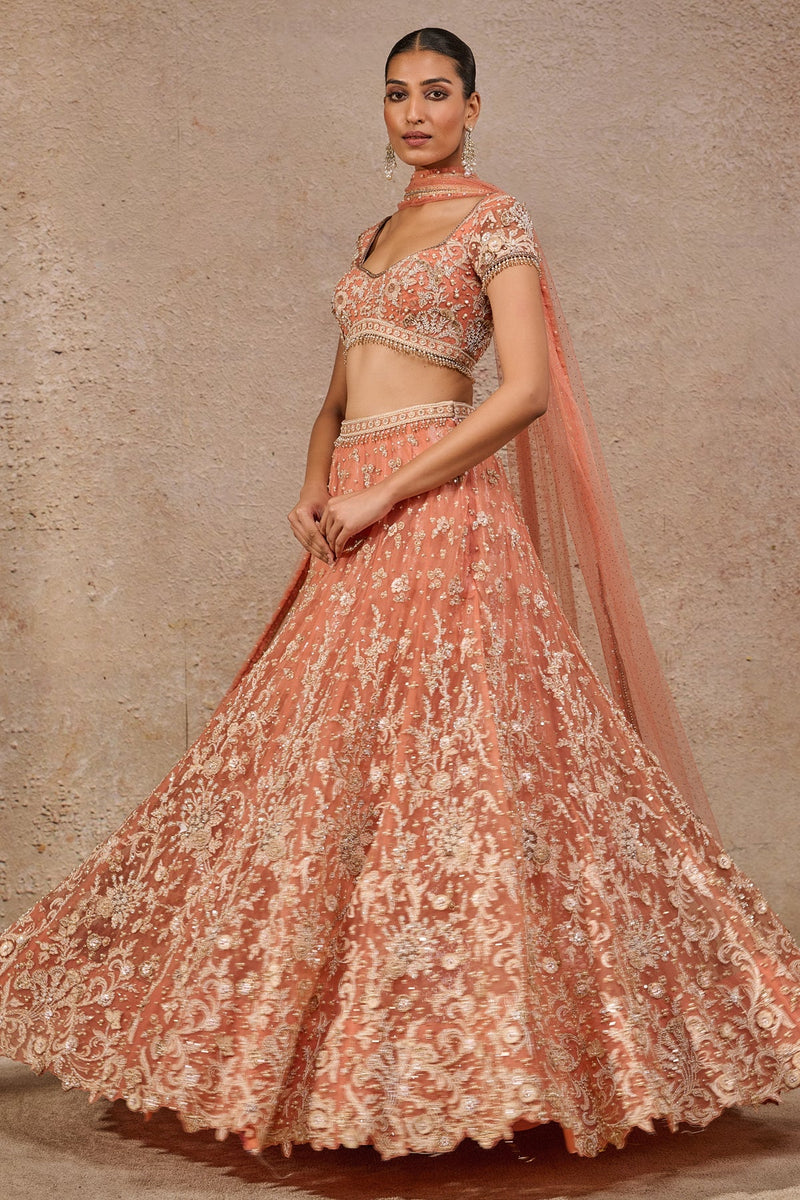 Resham Embroidered Floral Lehenga