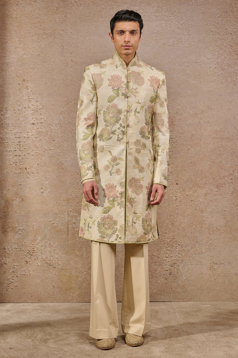 Classic Floral Motif Sherwani