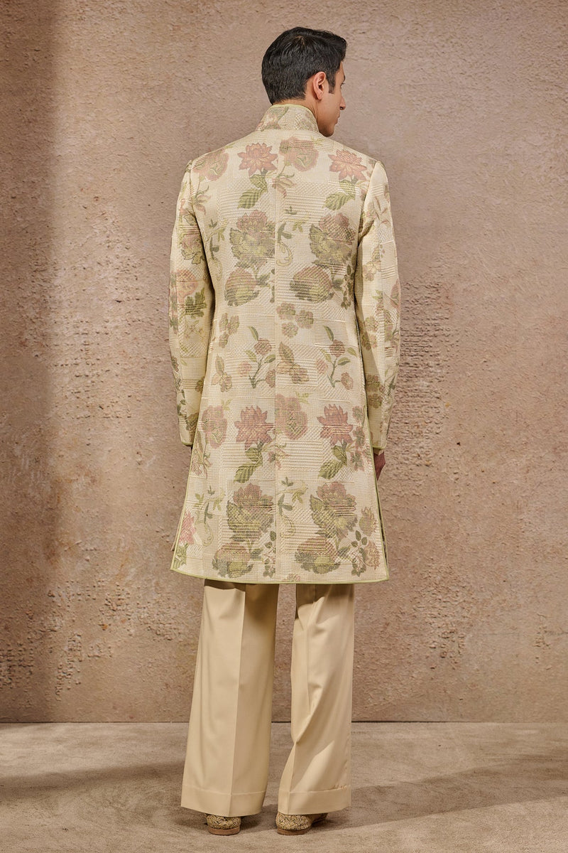 Classic Floral Motif Sherwani