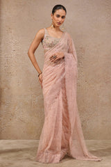 Classic Chantilly lace saree